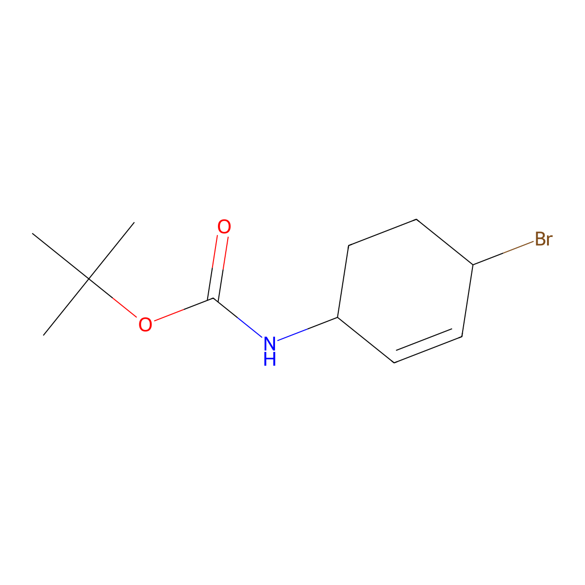 tert-Butyl N-(4-bromocyclohex-2-en-1-yl)carbamate molecular structure, CAS 2091453-91-5