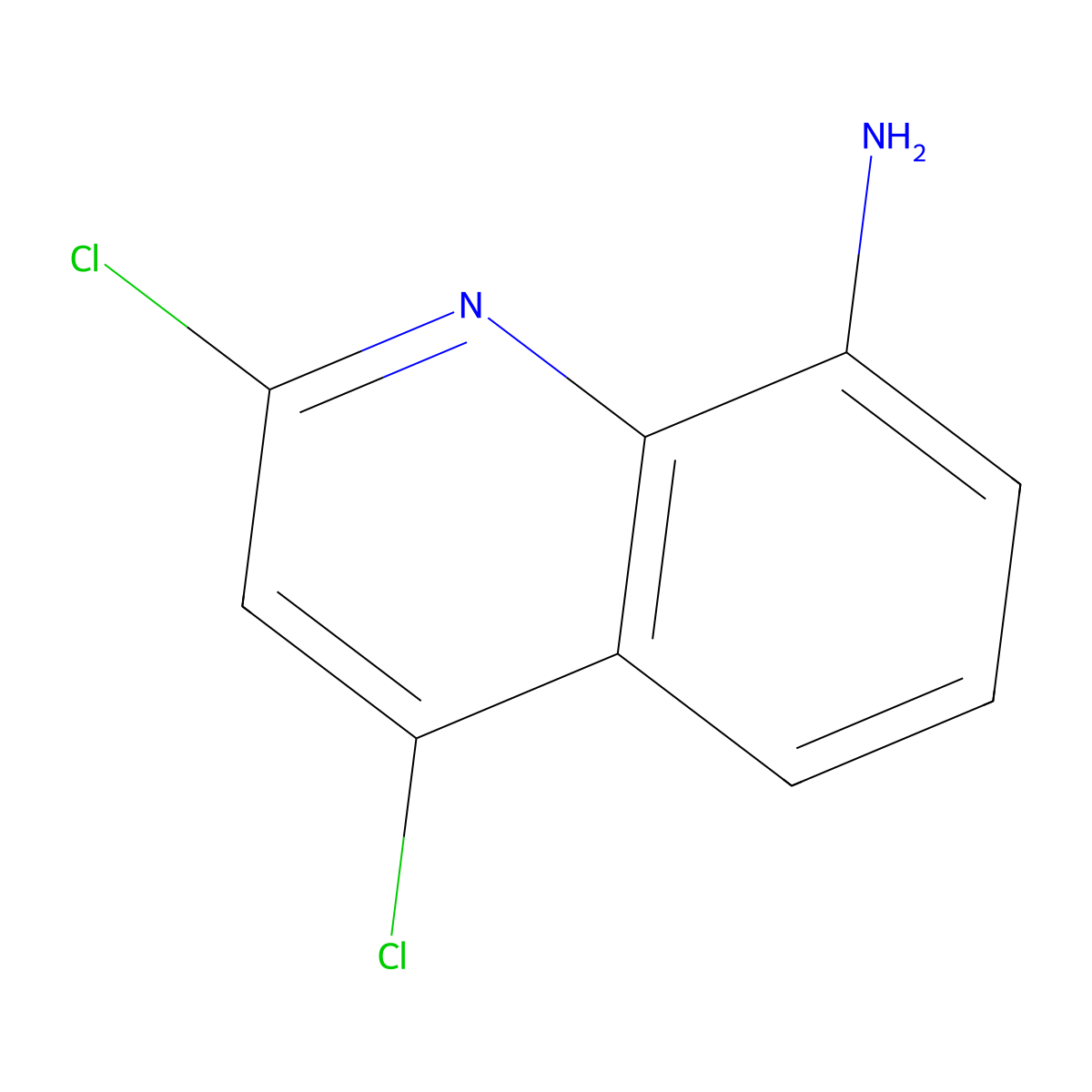 2,4-Dichloroquinolin-8-amine molecular structure, CAS 2091462-70-1