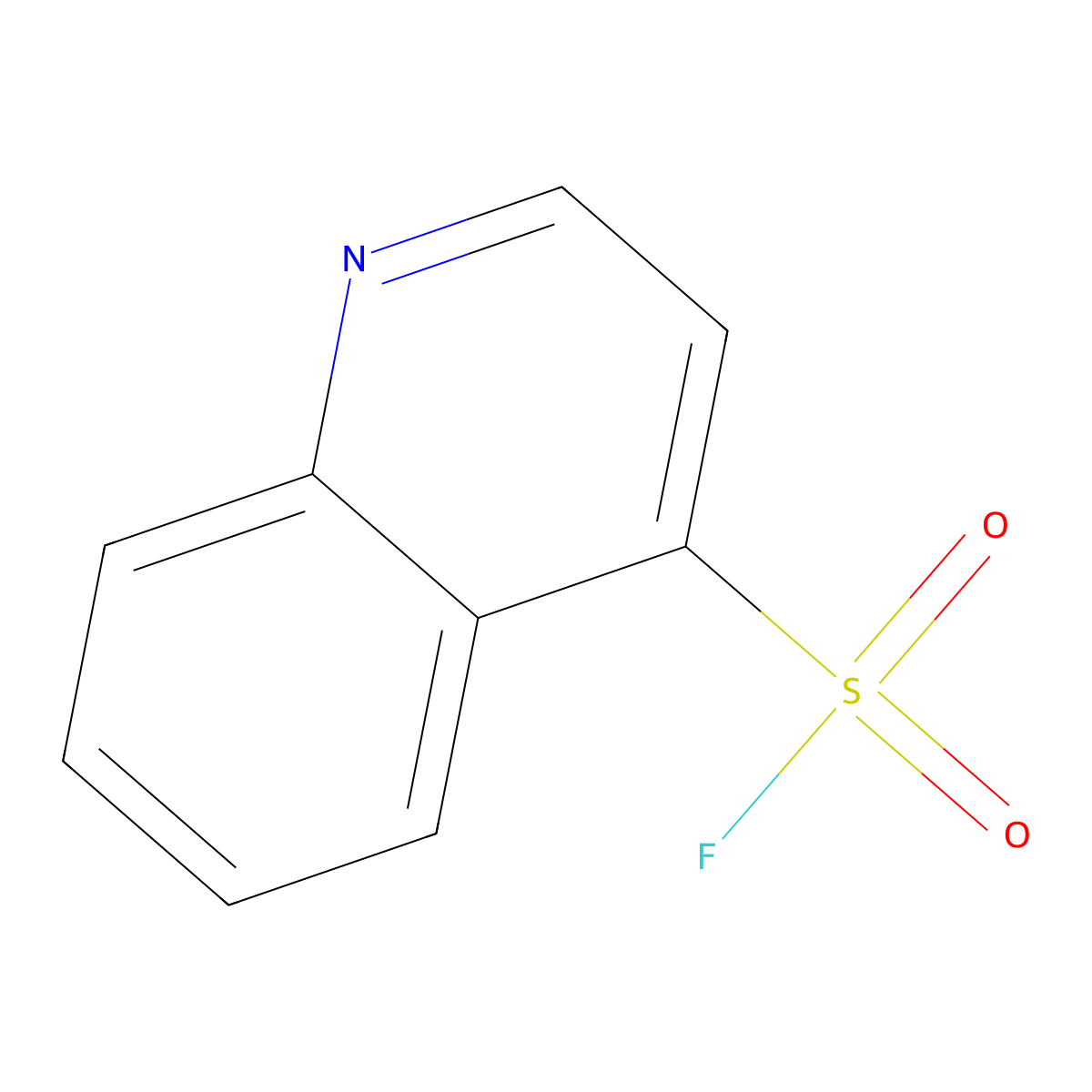 Quinoline-4-sulfonyl fluoride molecular structure, CAS 2091474-07-4