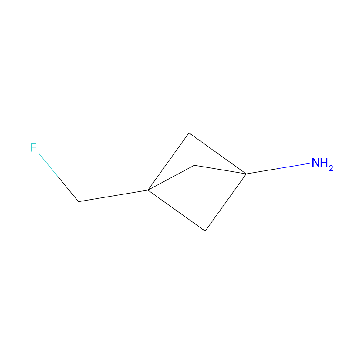3-(Fluoromethyl)bicyclo[1.1.1]pentan-1-amine molecular structure, CAS 2091500-95-5