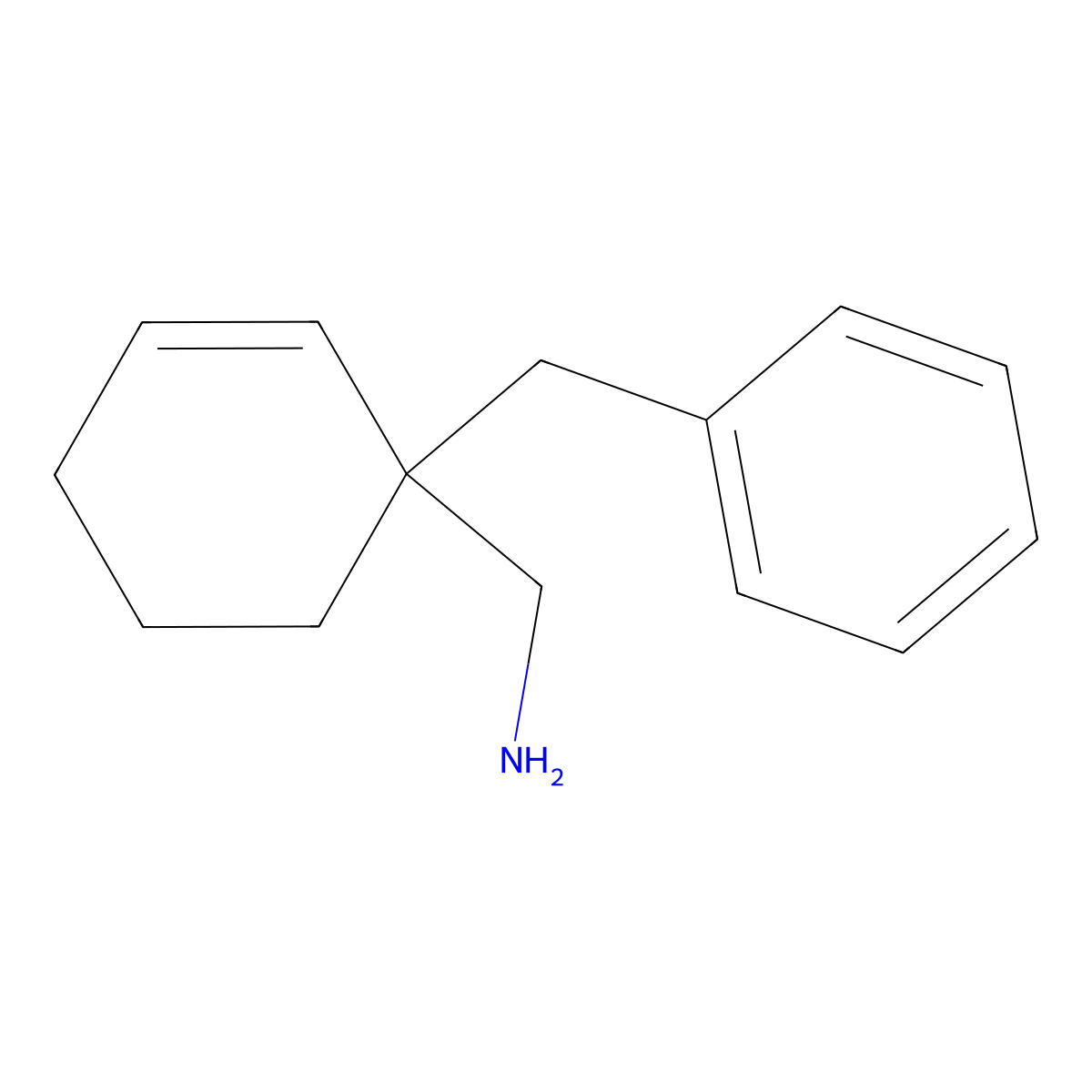 (1-Benzylcyclohex-2-en-1-yl)methanamine molecular structure, CAS 2091504-18-4