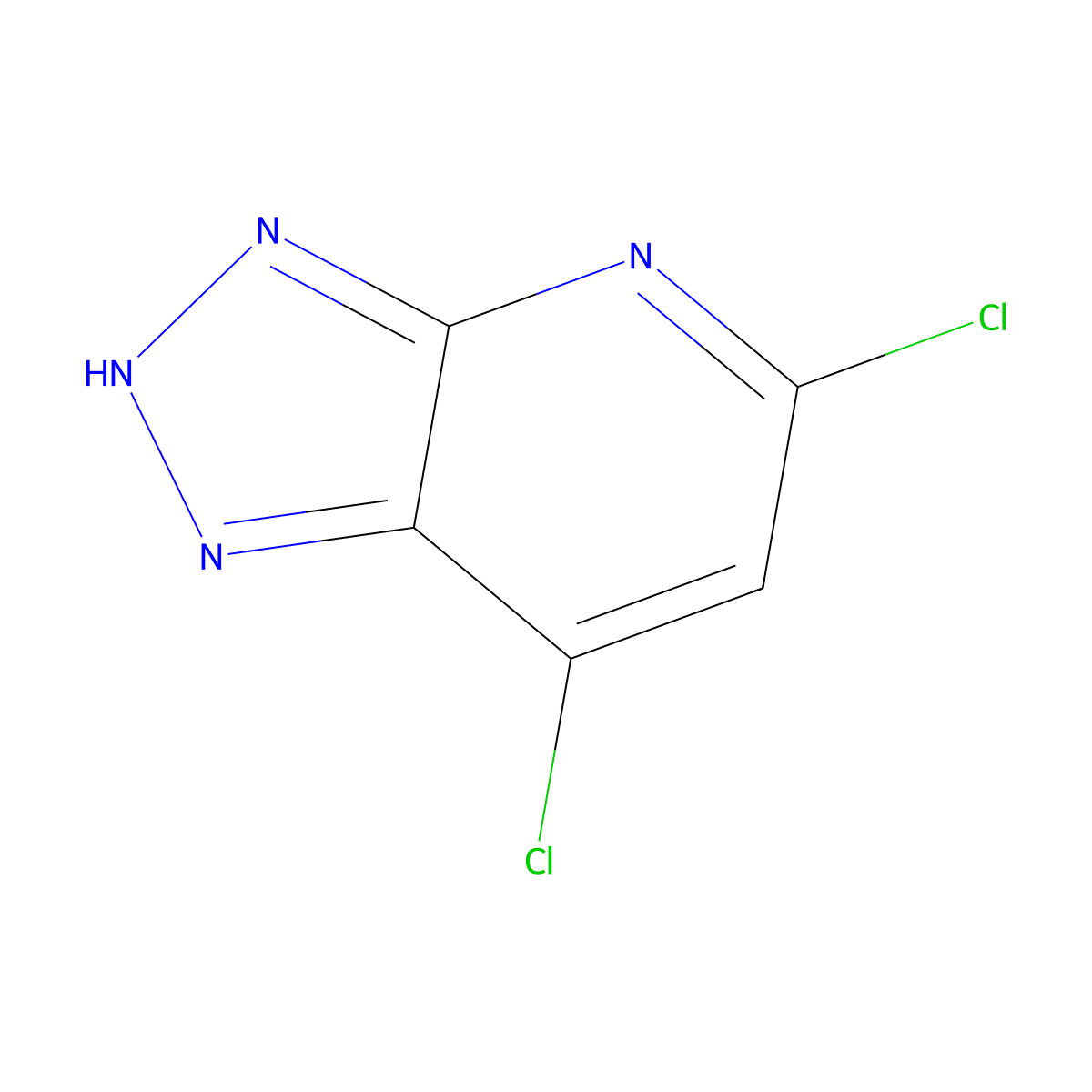 5,7-Dichloro-1H-[1,2,3]triazolo[4,5-b]pyridine molecular structure, CAS 2091505-12-1