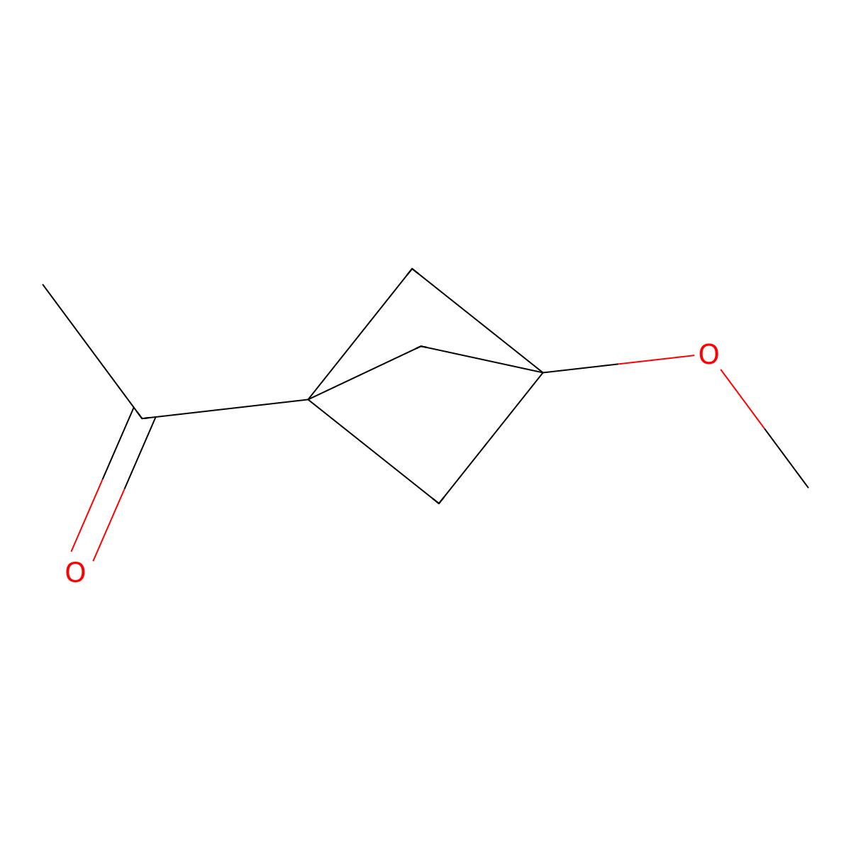 1-(3-Methoxy-1-bicyclo[1.1.1]pentanyl)ethanone molecular structure, CAS 2091508-74-4