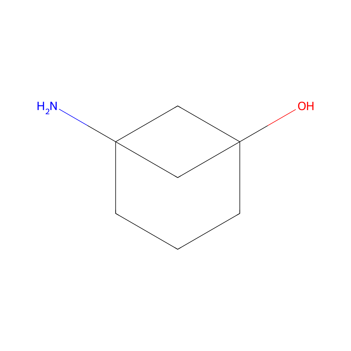 5-Aminobicyclo[3.1.1]heptan-1-ol molecular structure, CAS 2091526-30-4