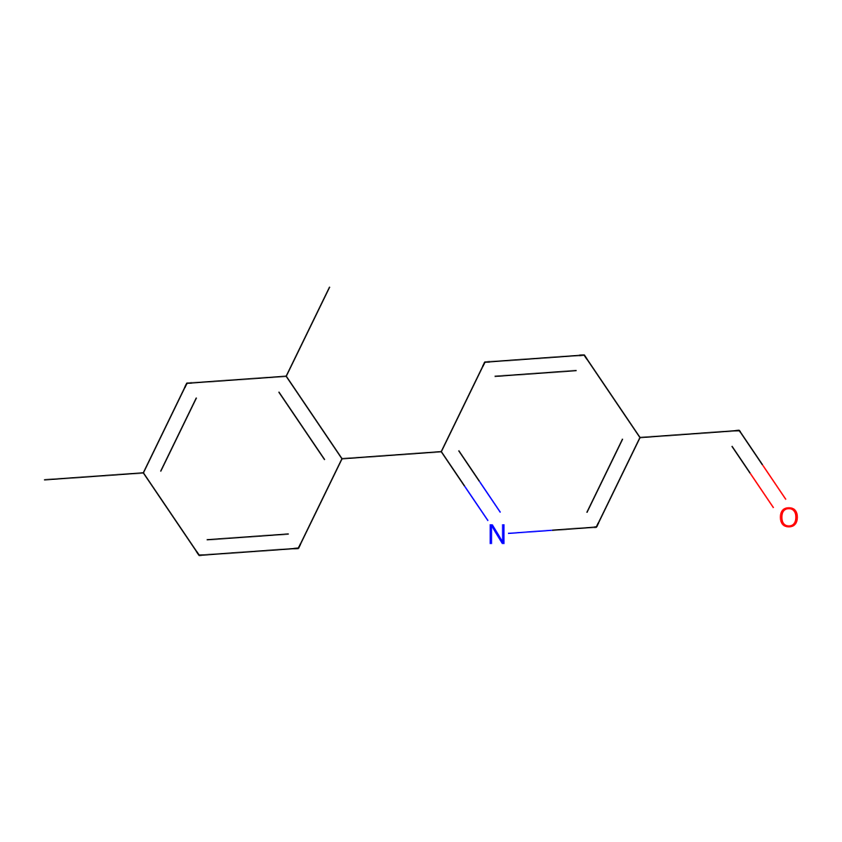 6-(2,4-Dimethylphenyl)nicotinaldehyde molecular structure, CAS 2091559-71-4