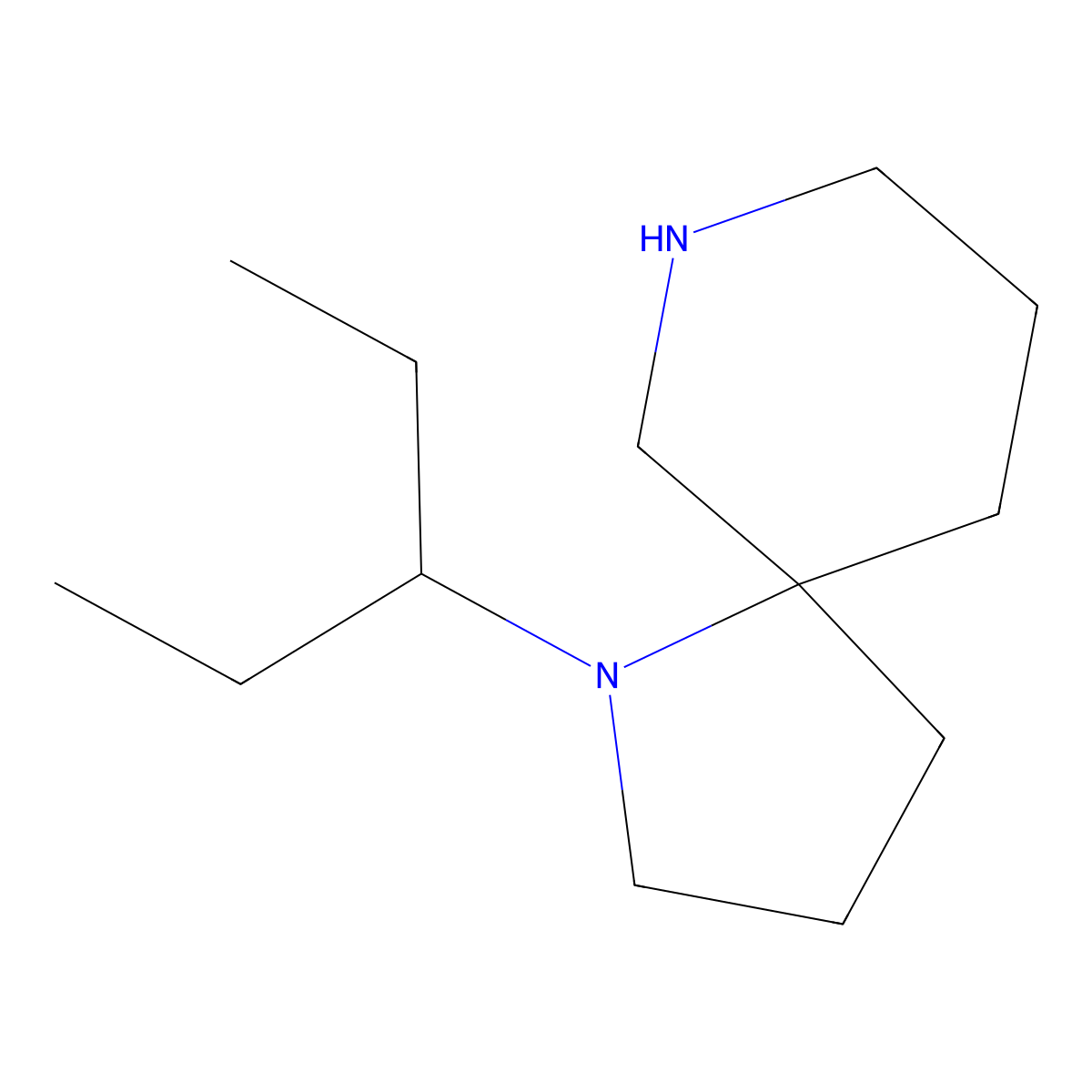 1-(Pentan-3-yl)-1,7-diazaspiro[4.5]decane molecular structure, CAS 2091571-79-6