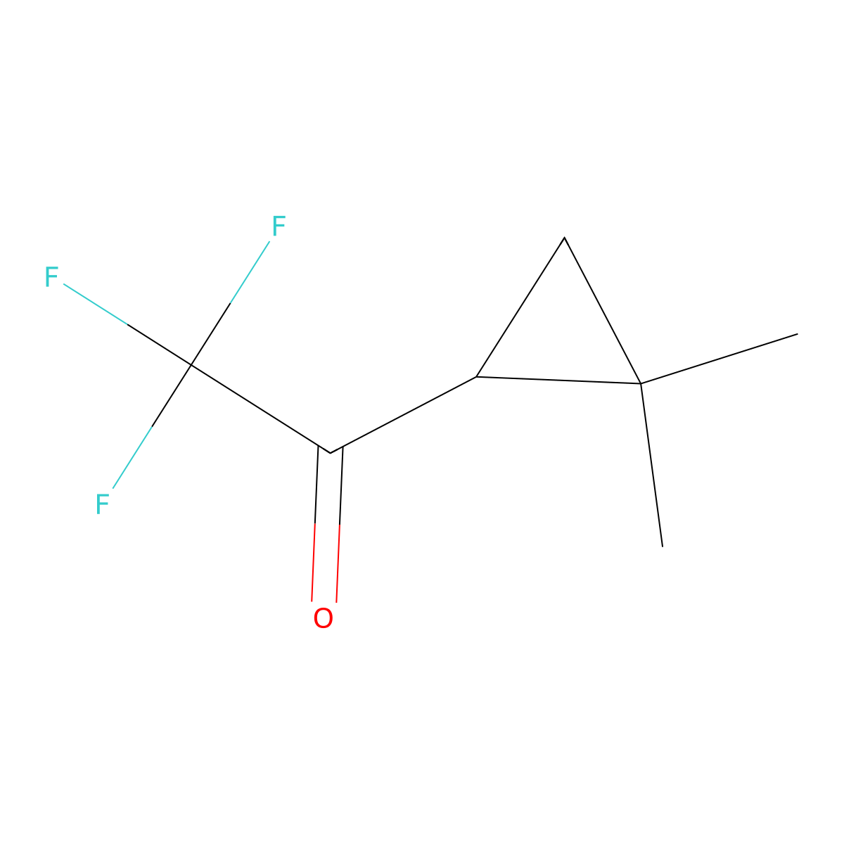 1-(2,2-Dimethylcyclopropyl)-2,2,2-trifluoroethan-1-one molecular structure, CAS 2091587-98-1