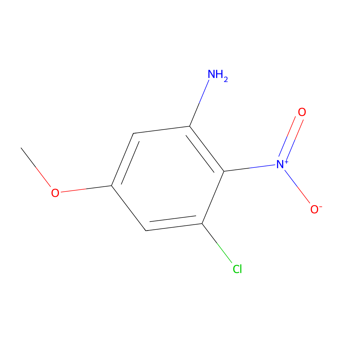 3-Chloro-5-methoxy-2-nitroaniline molecular structure, CAS 2091591-51-2