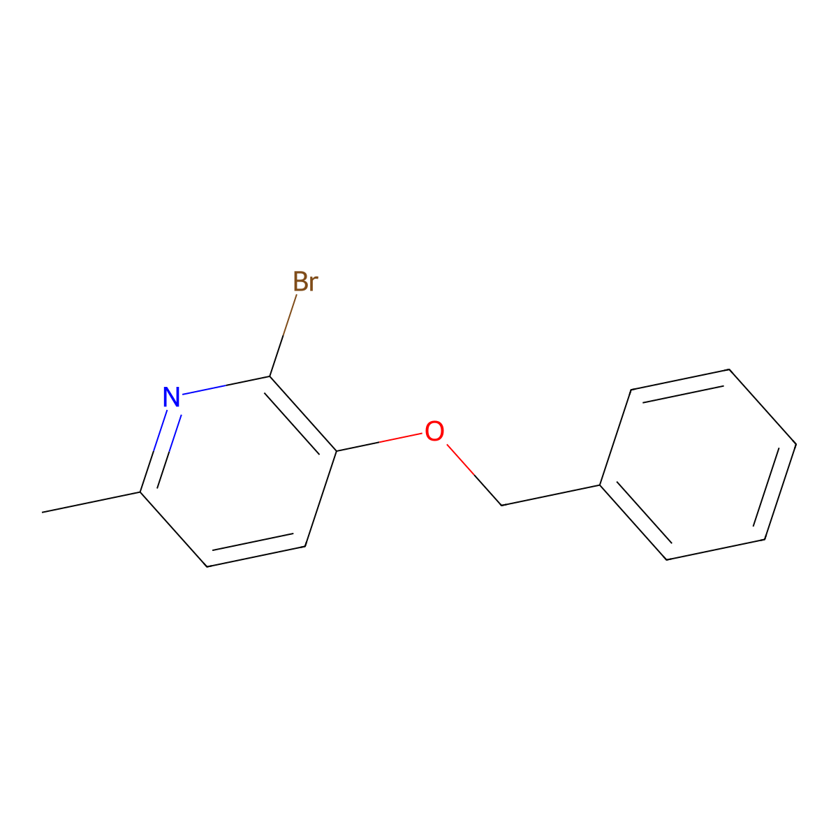 3-(Benzyloxy)-2-bromo-6-methylpyridine molecular structure, CAS 2091592-20-8