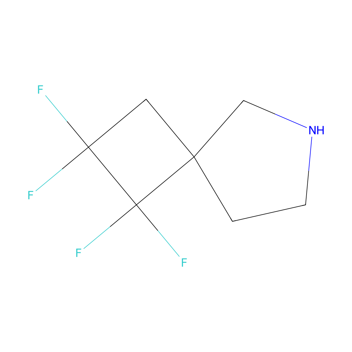 1,1,2,2-Tetrafluoro-6-azaspiro[3.4]octane molecular structure, CAS 2091592-25-3