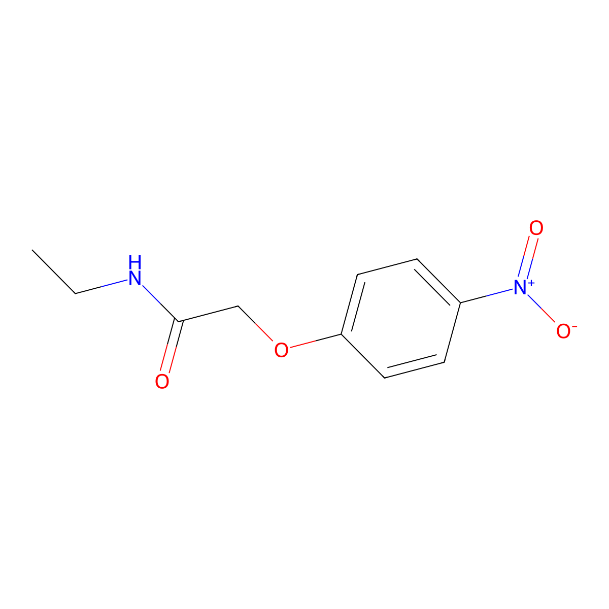 N-ethyl-2-(4-nitrophenoxy)acetamide molecular structure, CAS 20916-15-8