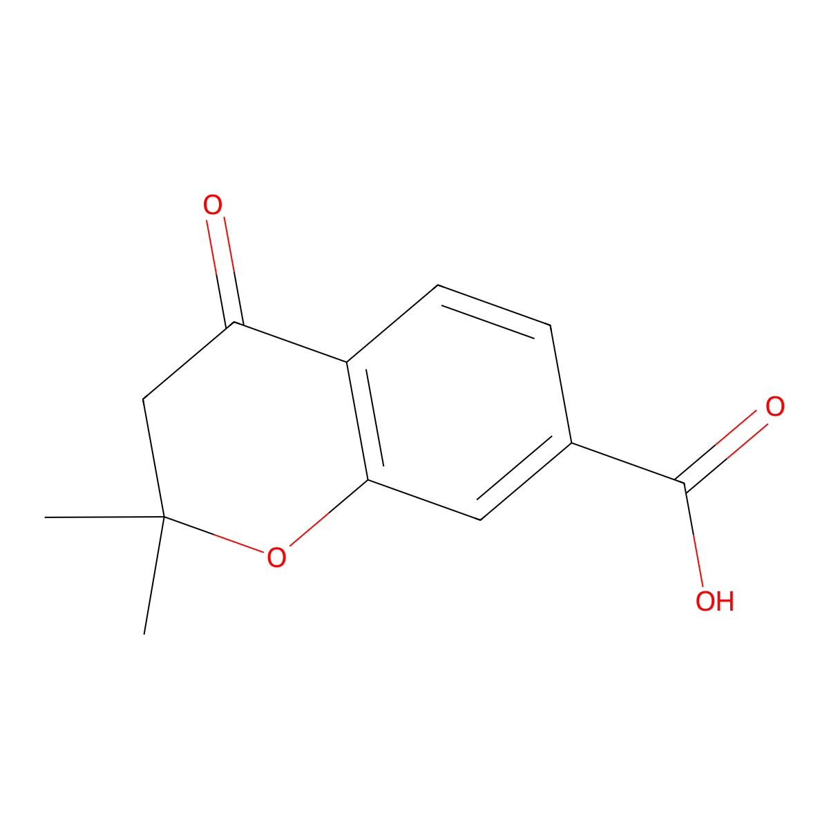 2,2-Dimethyl-4-oxochroman-7-carboxylic Acid molecular structure, CAS 2091625-58-8