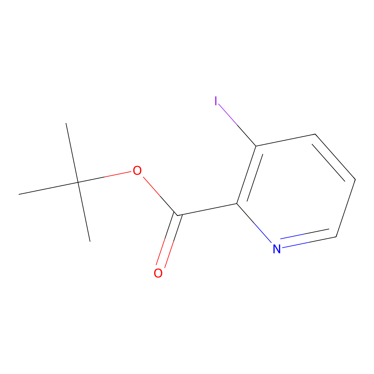 tert-Butyl 3-iodopicolinate molecular structure, CAS 2091633-67-7