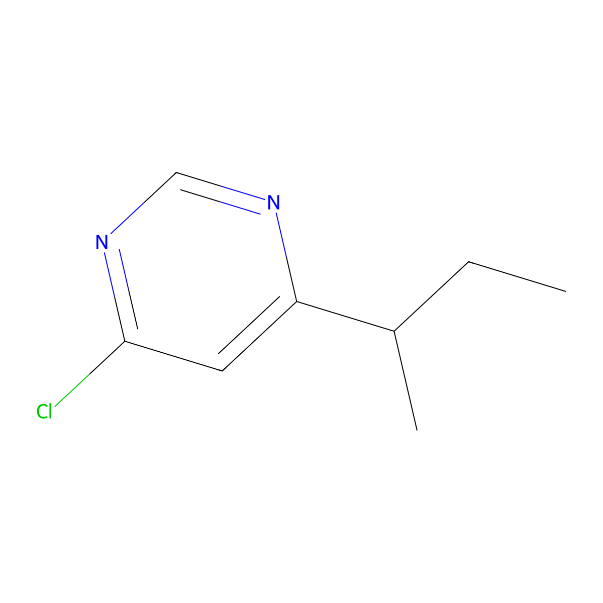 4-(Sec-butyl)-6-chloropyrimidine molecular structure, CAS 2091635-47-9