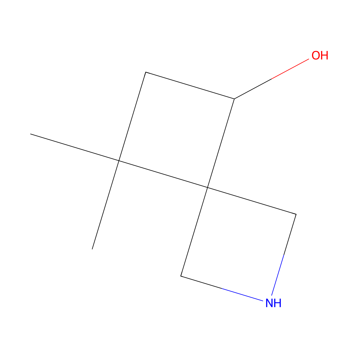 7,7-Dimethyl-2-azaspiro[3.3]heptan-5-ol molecular structure, CAS 2091638-05-8