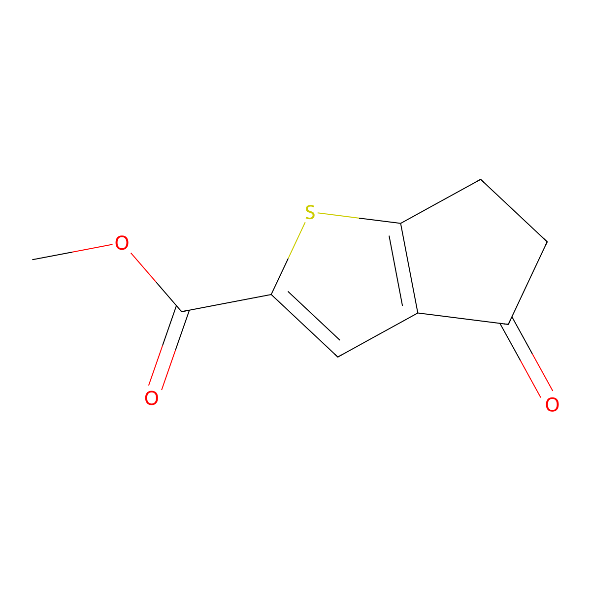 methyl4-oxo-4H,5H,6H-cyclopenta[b]thiophene-2-carboxylate molecular structure, CAS 2091645-52-0