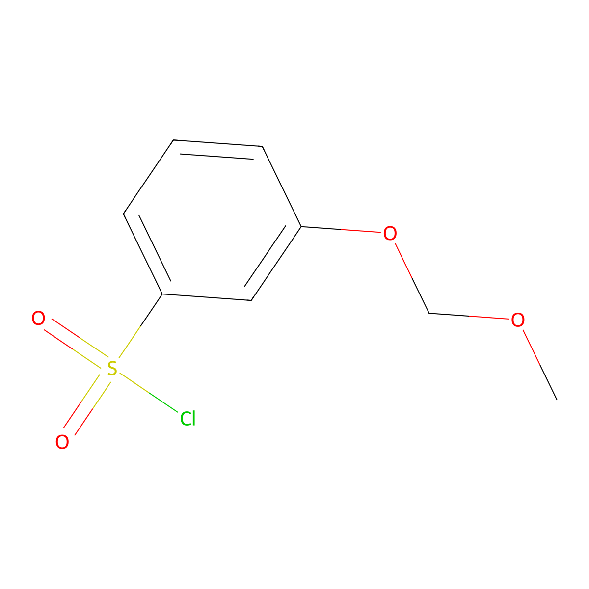 3-(Methoxymethoxy)benzene-1-sulfonyl chloride molecular structure, CAS 2091662-14-3