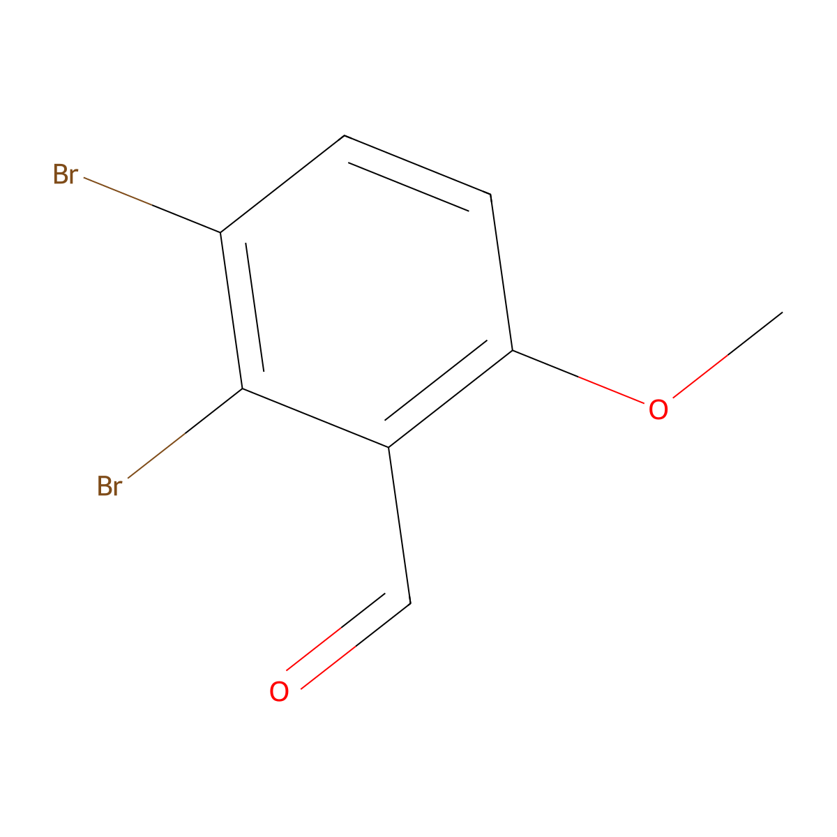 2,3-Dibromo-6-methoxybenZaldehyde molecular structure, CAS 2091670-12-9