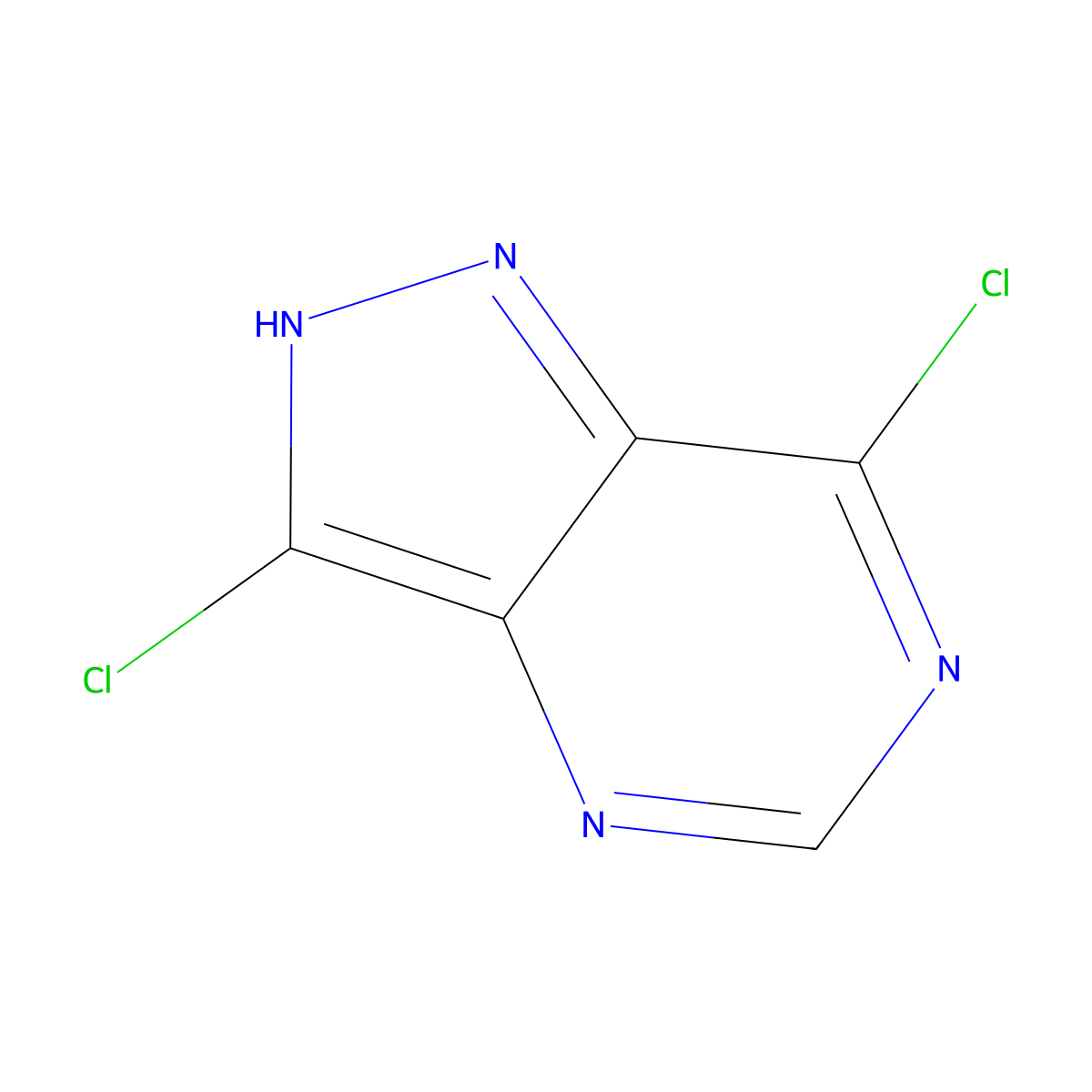 3,7-Dichloro-1H-pyrazolo[4,3-d]pyrimidine molecular structure, CAS 2091692-97-4