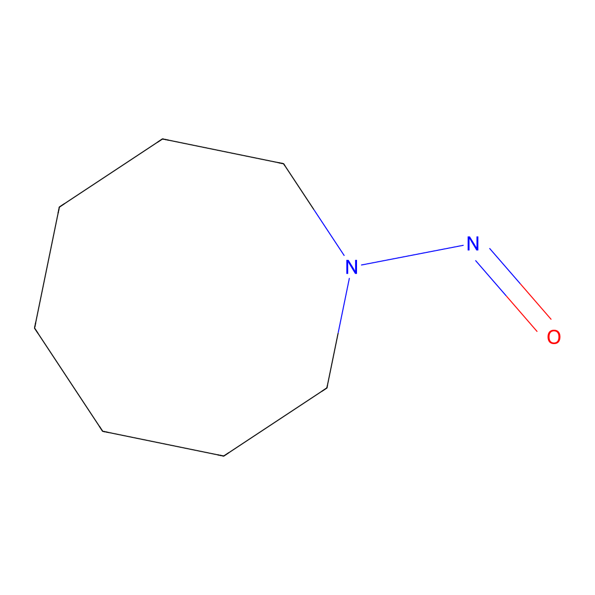 N-Nitrosoheptamethyleneimine molecular structure, CAS 20917-49-1