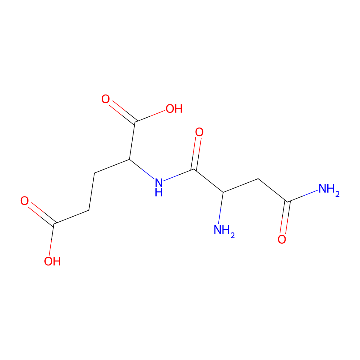Asn-Glu molecular structure, CAS 20917-58-2