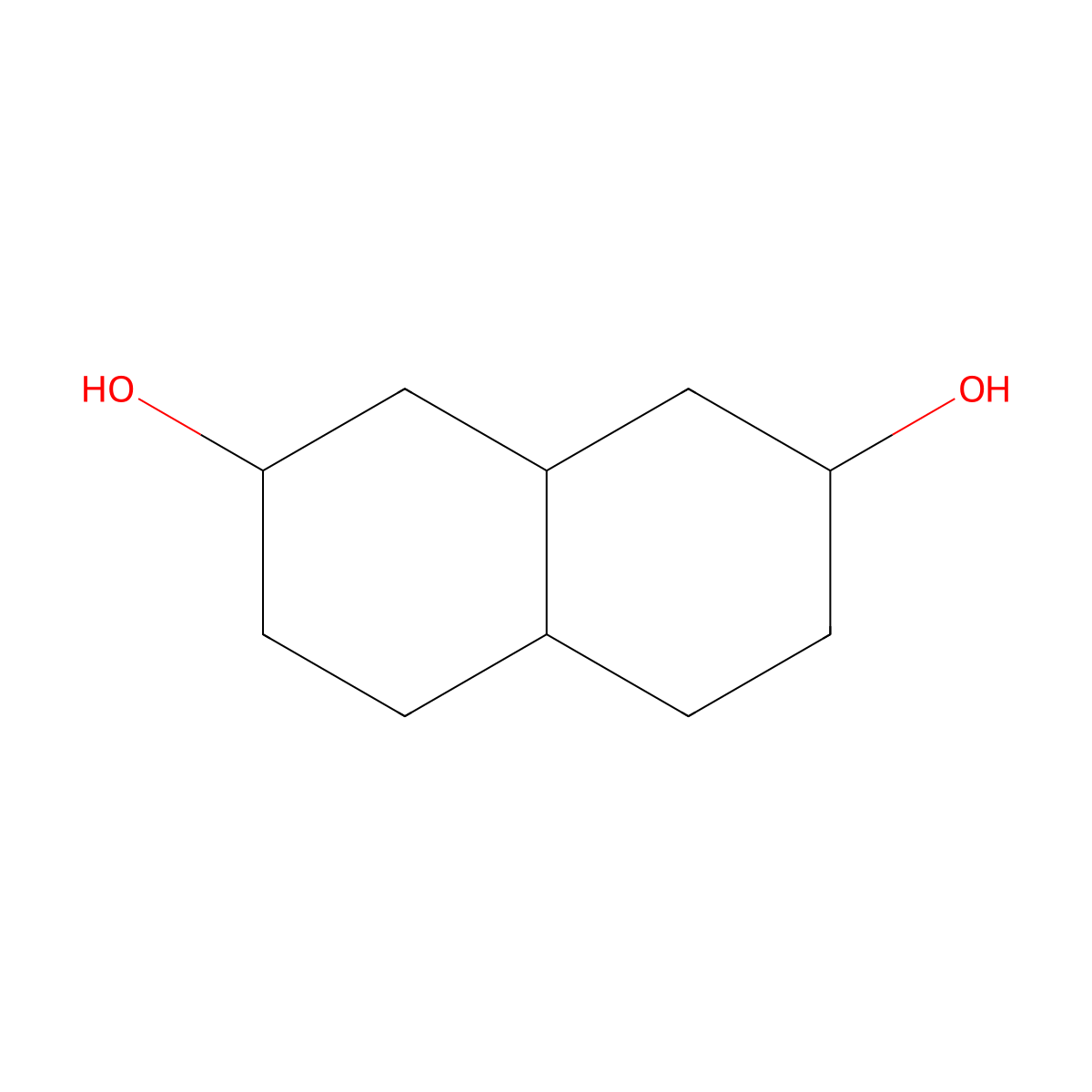 2,7-Decahydronaphthalenediol molecular structure, CAS 20917-99-1