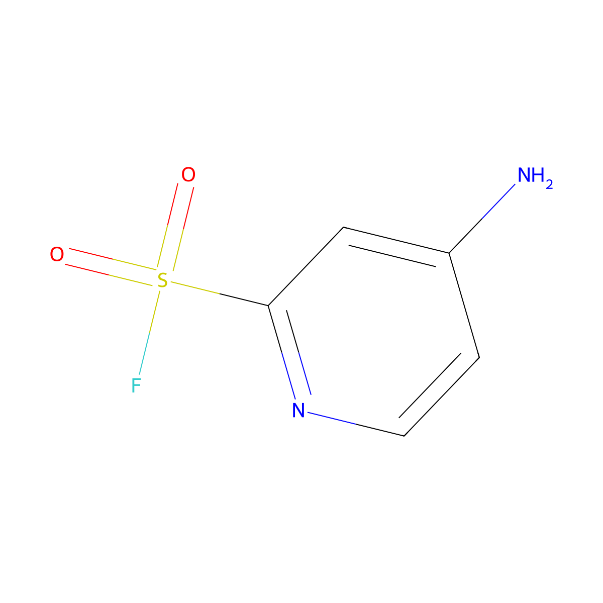 4-Aminopyridine-2-sulfonyl fluoride molecular structure, CAS 2091716-54-8