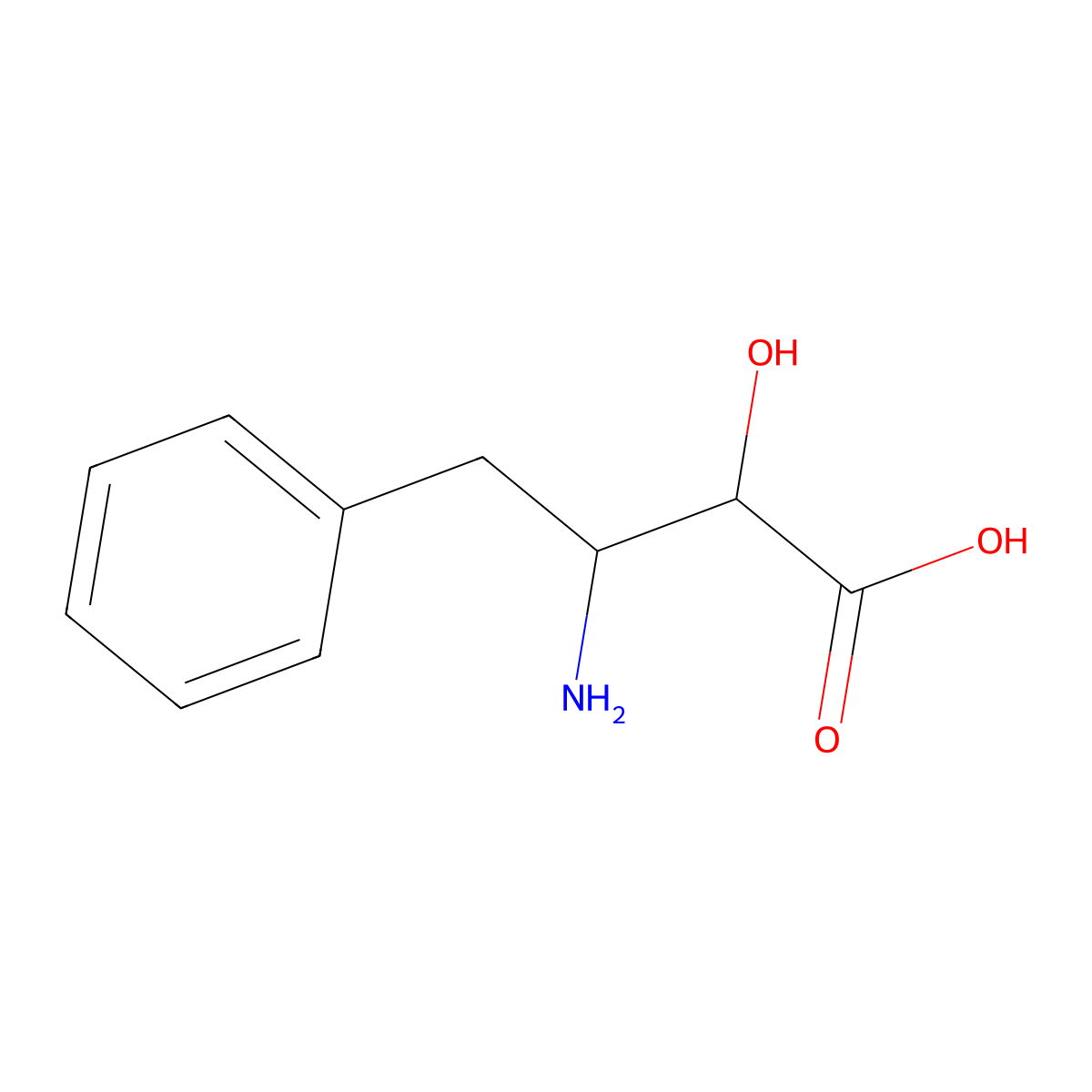(3s)-3-Amino-2-hydroxy-4-phenylbutanoic acid molecular structure, CAS 209173-80-8