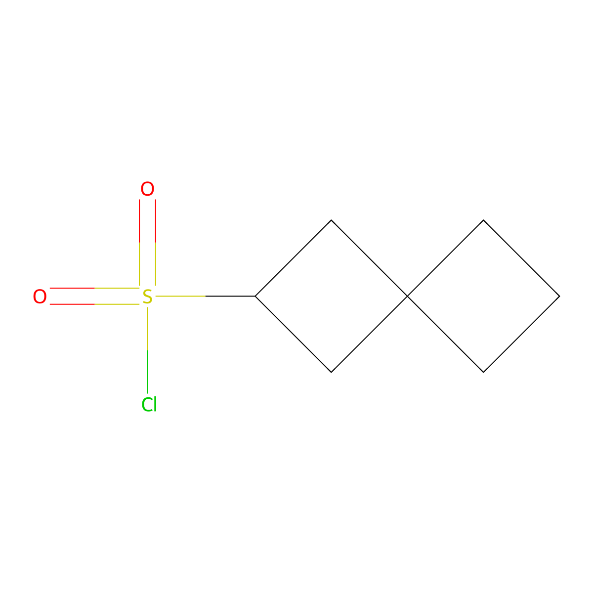 Spiro[3.3]heptane-2-sulfonyl chloride molecular structure, CAS 2091748-48-8