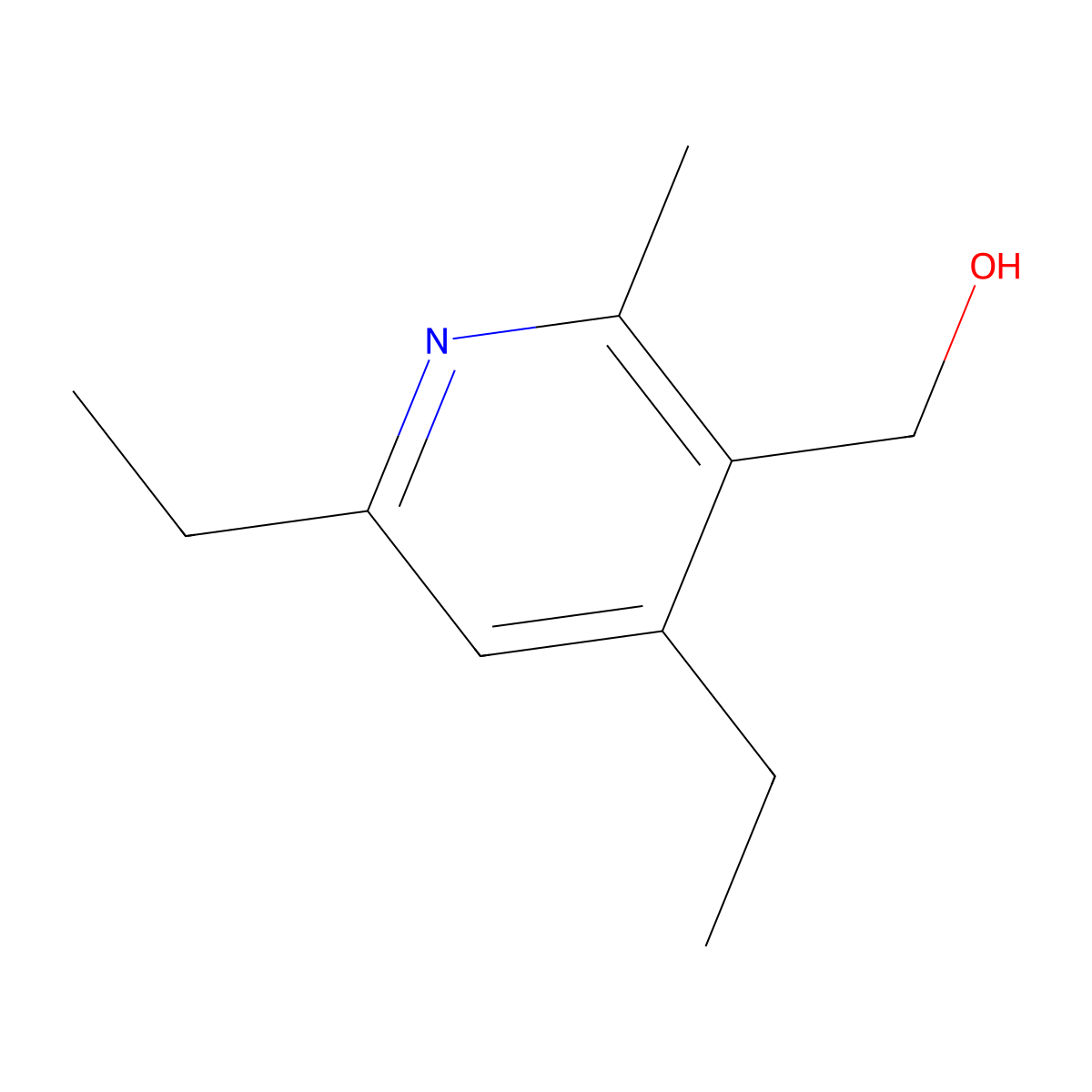 (4,6-Diethyl-2-methylpyridin-3-yl)methanol molecular structure, CAS 2091757-36-5