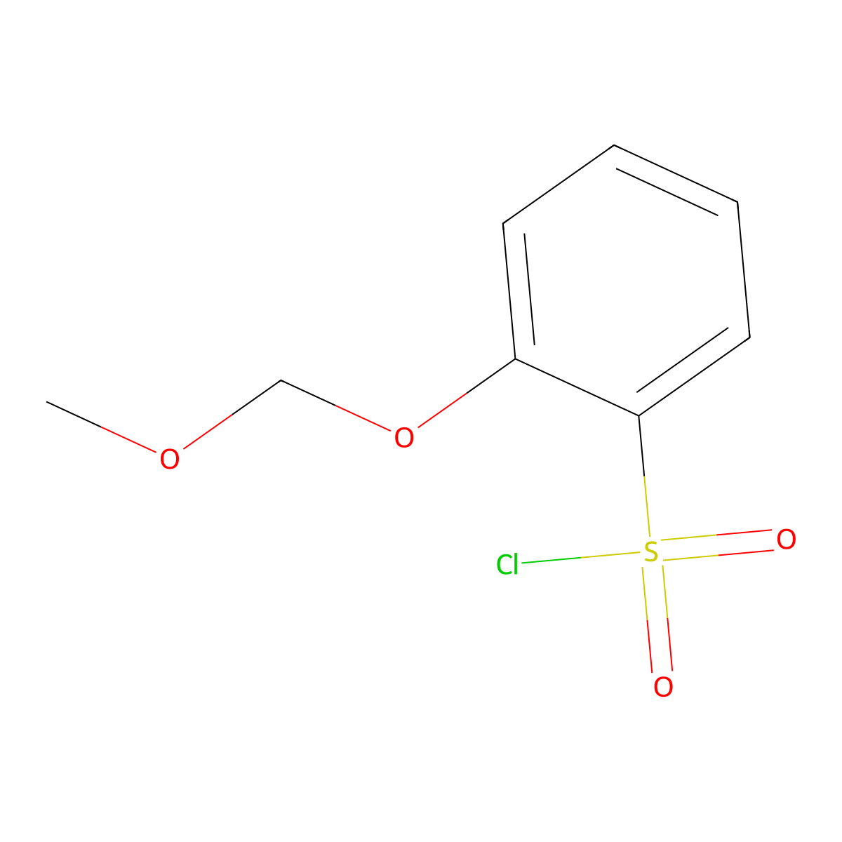 2-(Methoxymethoxy)benzene-1-sulfonyl chloride molecular structure, CAS 2091757-47-8