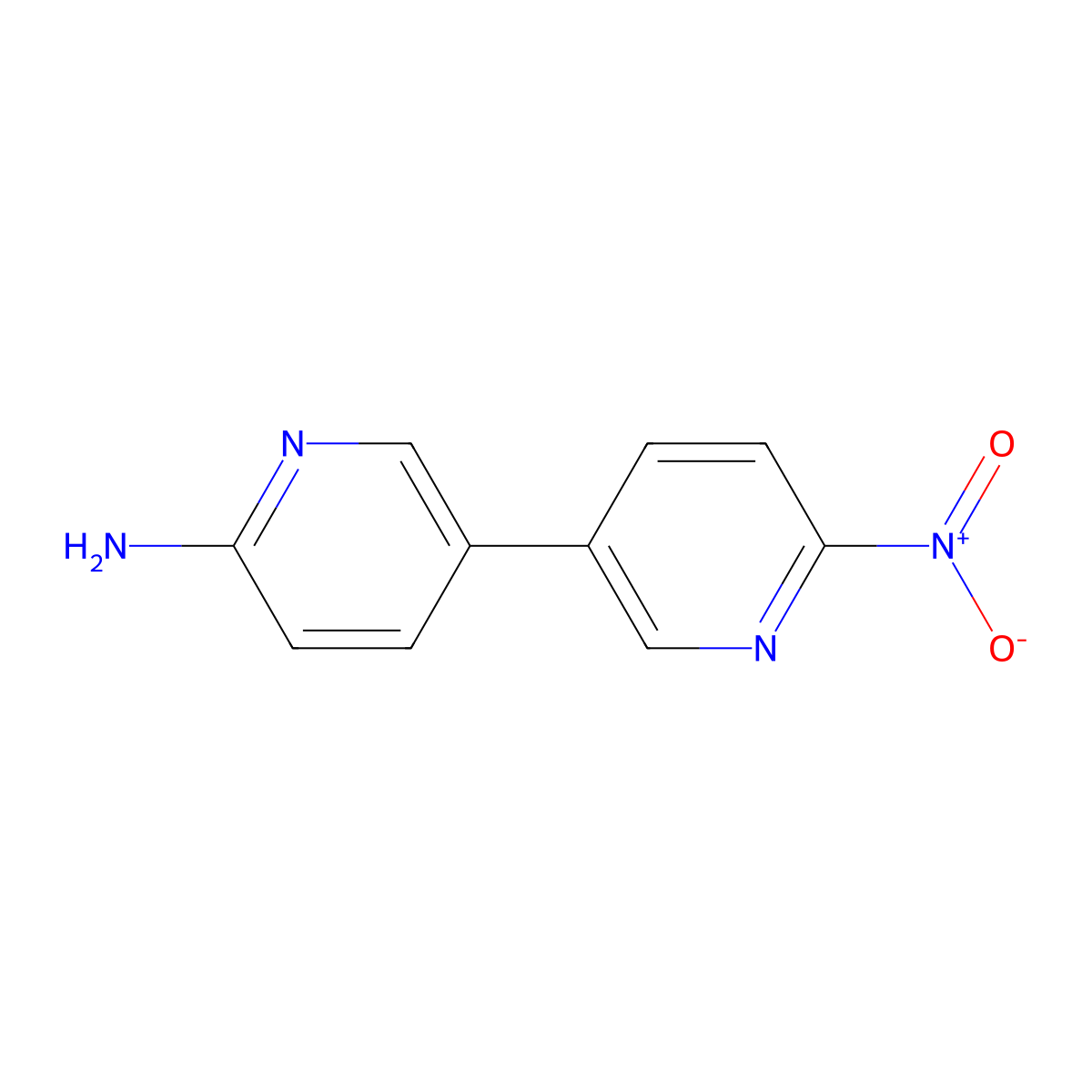 5-(6-Nitropyridin-3-yl)pyridin-2-amine molecular structure, CAS 2091764-07-5