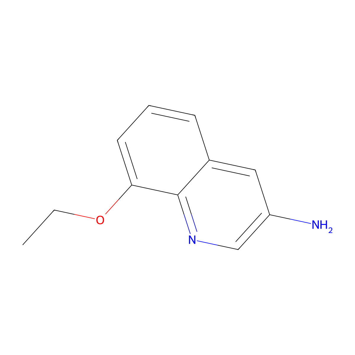 8-Ethoxyquinolin-3-amine molecular structure, CAS 2091775-16-3