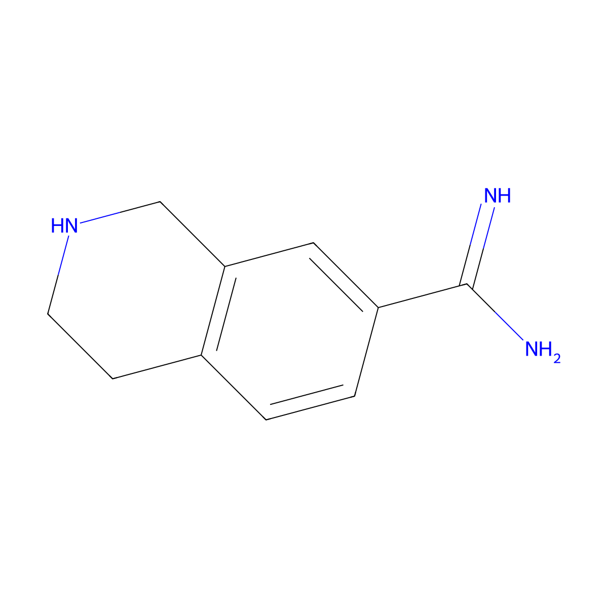 1,2,3,4-Tetrahydroisoquinoline-7-carboximidamide molecular structure, CAS 2091777-07-8