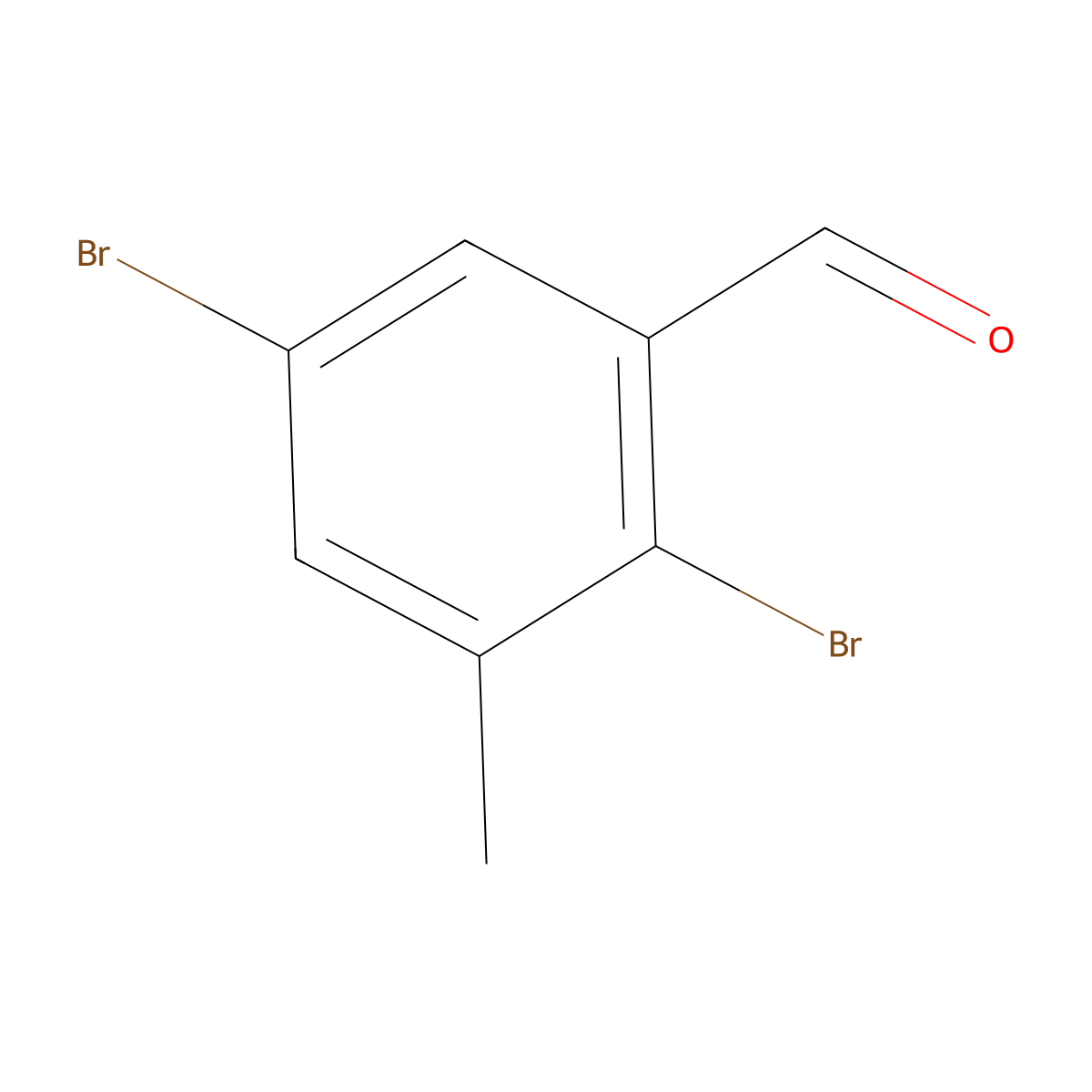 2,5-Dibromo-3-methylbenZaldehyde molecular structure, CAS 2091785-23-6