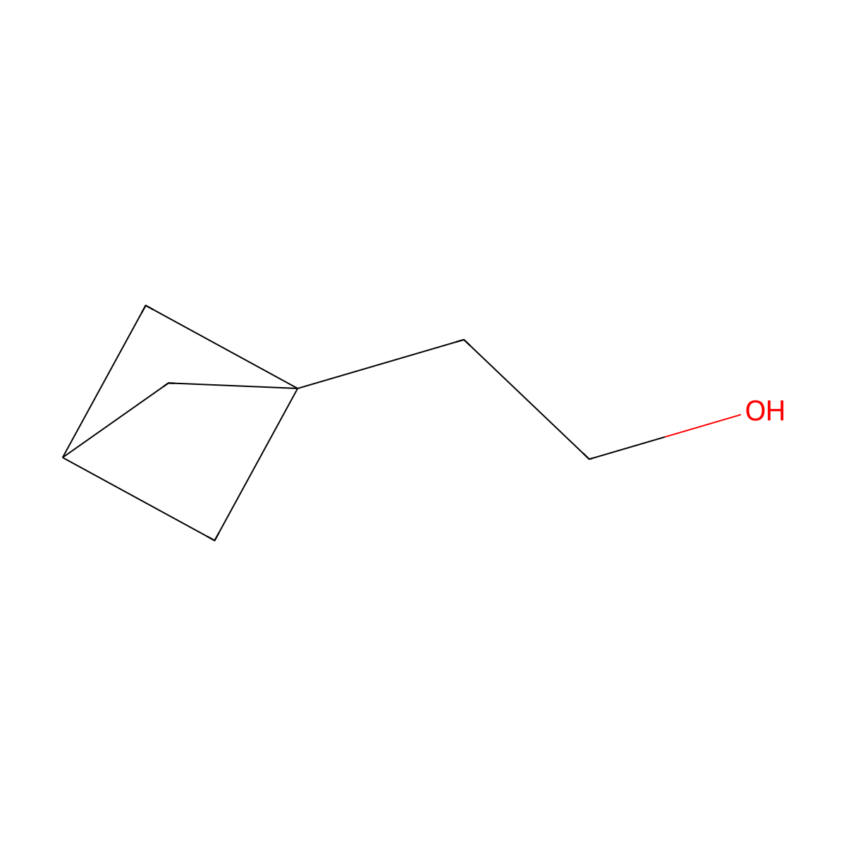 2-{Bicyclo[1.1.1]pentan-1-yl}ethan-1-ol molecular structure, CAS 2091785-54-3