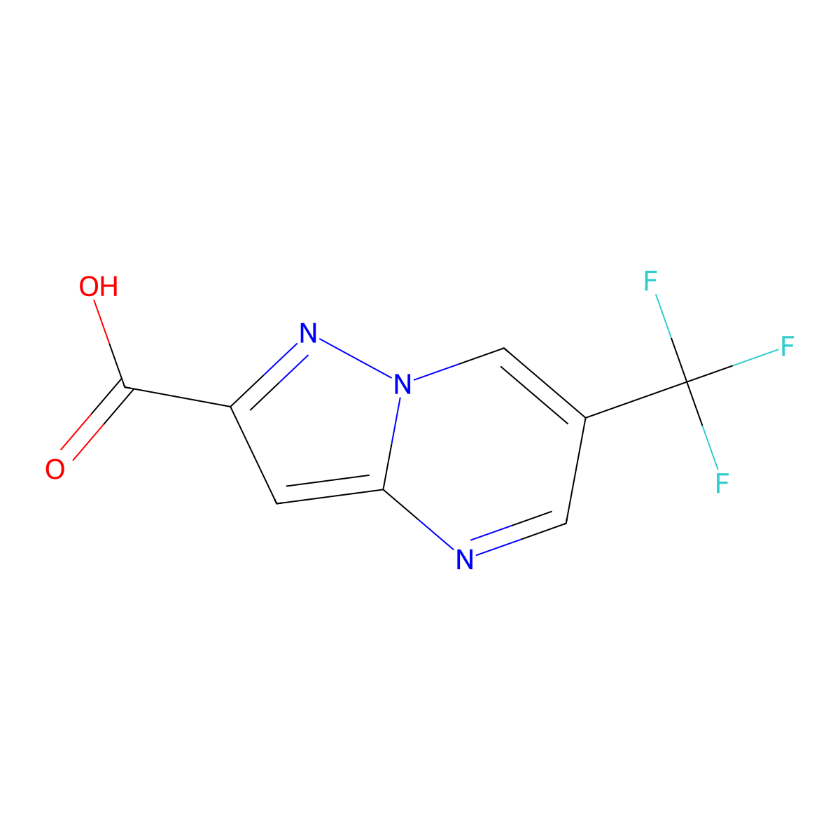 6-(Trifluoromethyl)pyrazolo[1,5-a]pyrimidine-2-carboxylic acid molecular structure, CAS 2091795-07-0