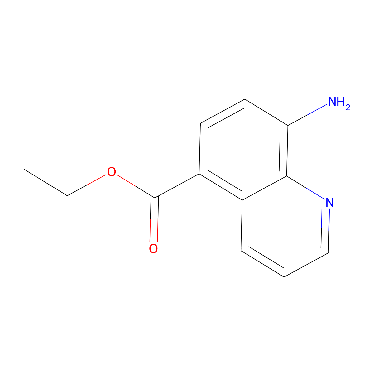 Ethyl 8-aminoquinoline-5-carboxylate molecular structure, CAS 2091860-74-9
