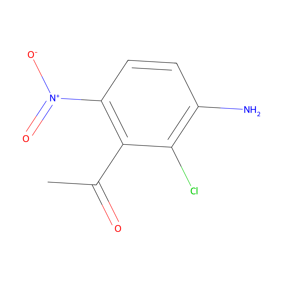 1-(3-Amino-2-chloro-6-nitro-phenyl)-ethanone molecular structure, CAS 2091865-87-9