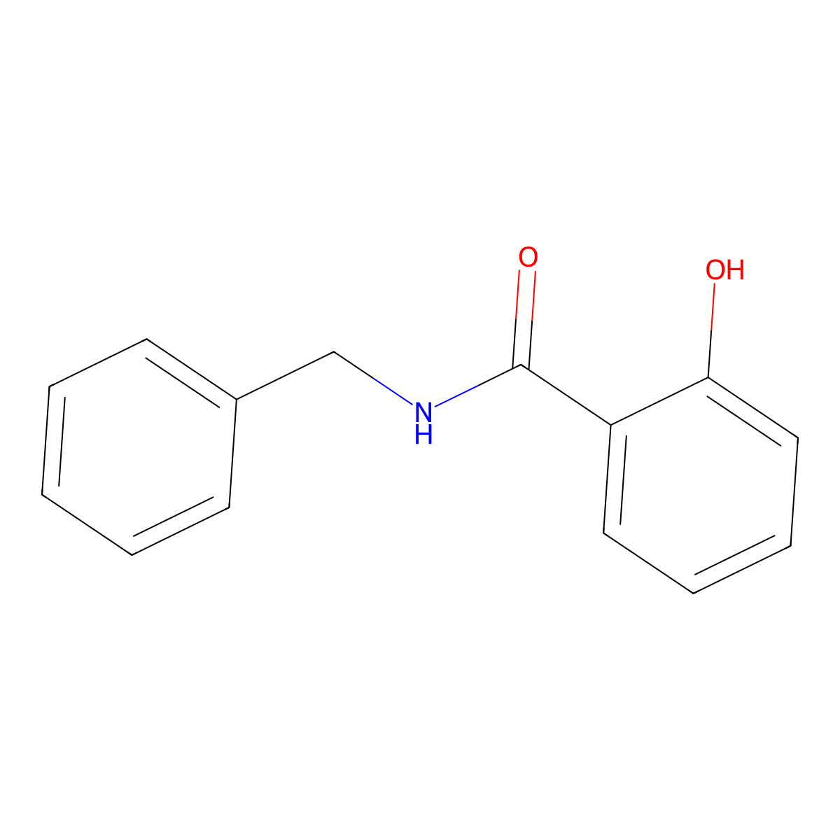 N-Benzyl-2-hydroxybenzamide molecular structure, CAS 20919-36-2