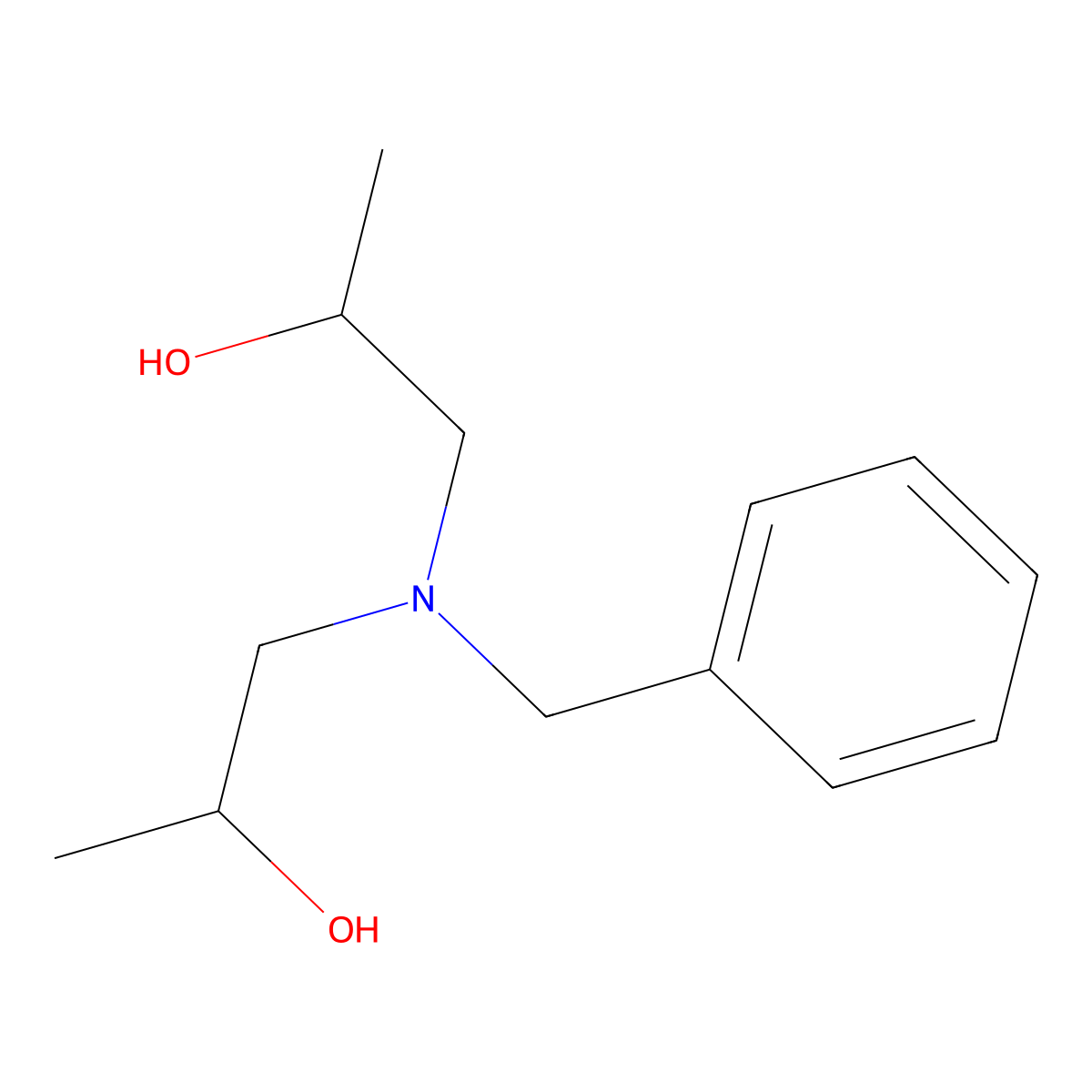1,1'-(Benzylimino)dipropan-2-ol molecular structure, CAS 20919-82-8