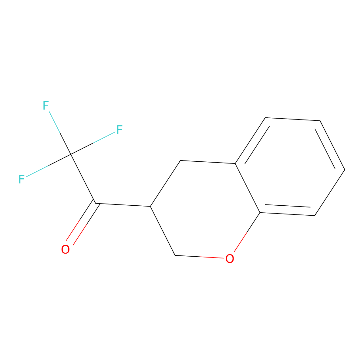 1-(Chroman-3-yl)-2,2,2-trifluoroethan-1-one molecular structure, CAS 2091948-22-8