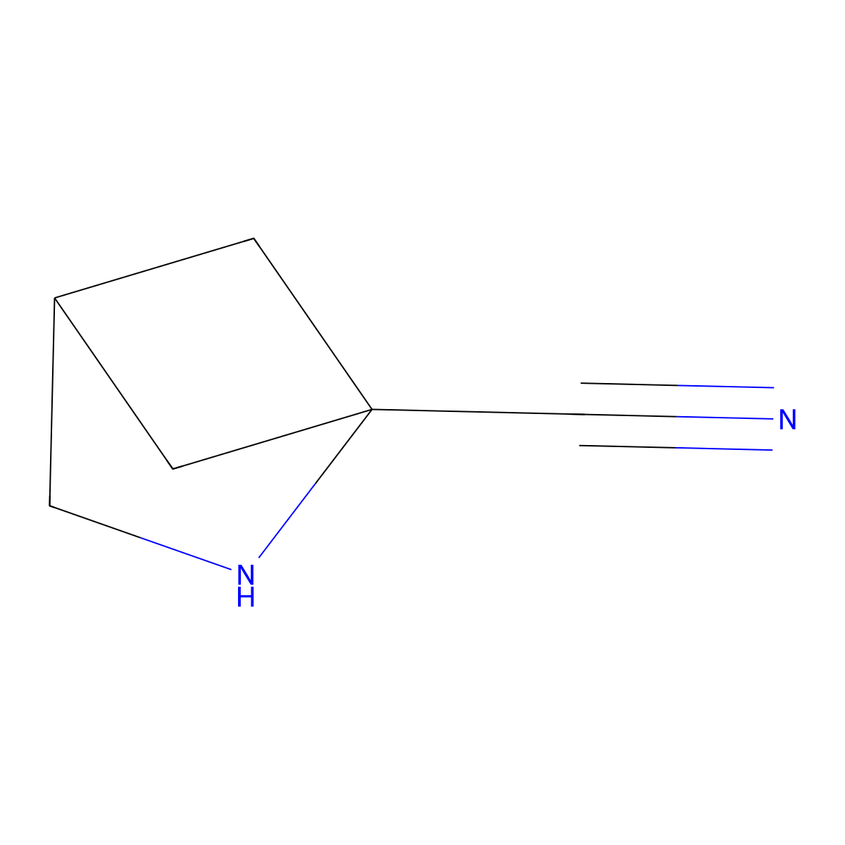 2-Azabicyclo[2.1.1]hexane-1-carbonitrile molecular structure, CAS 2091953-03-4