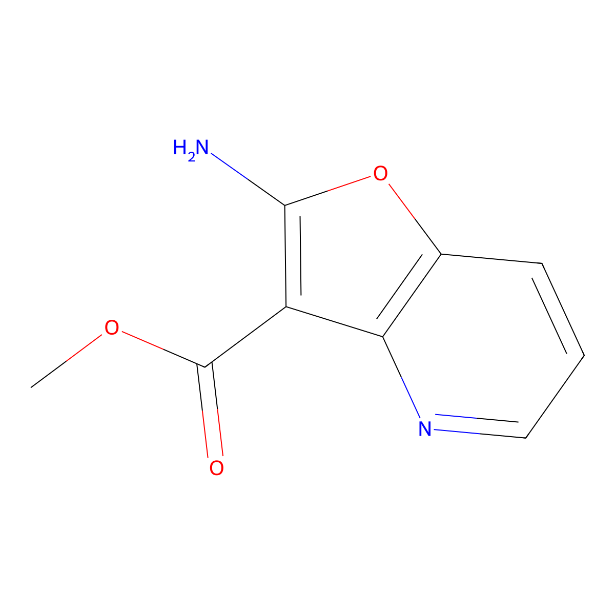 Methyl 2-aminofuro[3,2-b]pyridine-3-carboxylate molecular structure, CAS 2091985-63-4