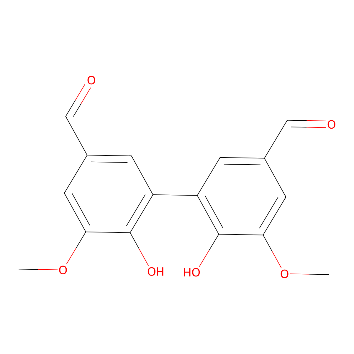 Divanillin molecular structure, CAS 2092-49-1
