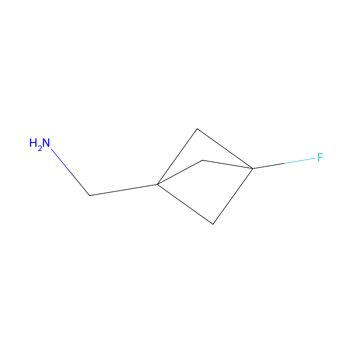 {3-Fluorobicyclo[1.1.1]pentan-1-yl}methanamine molecular structure, CAS 2092047-93-1
