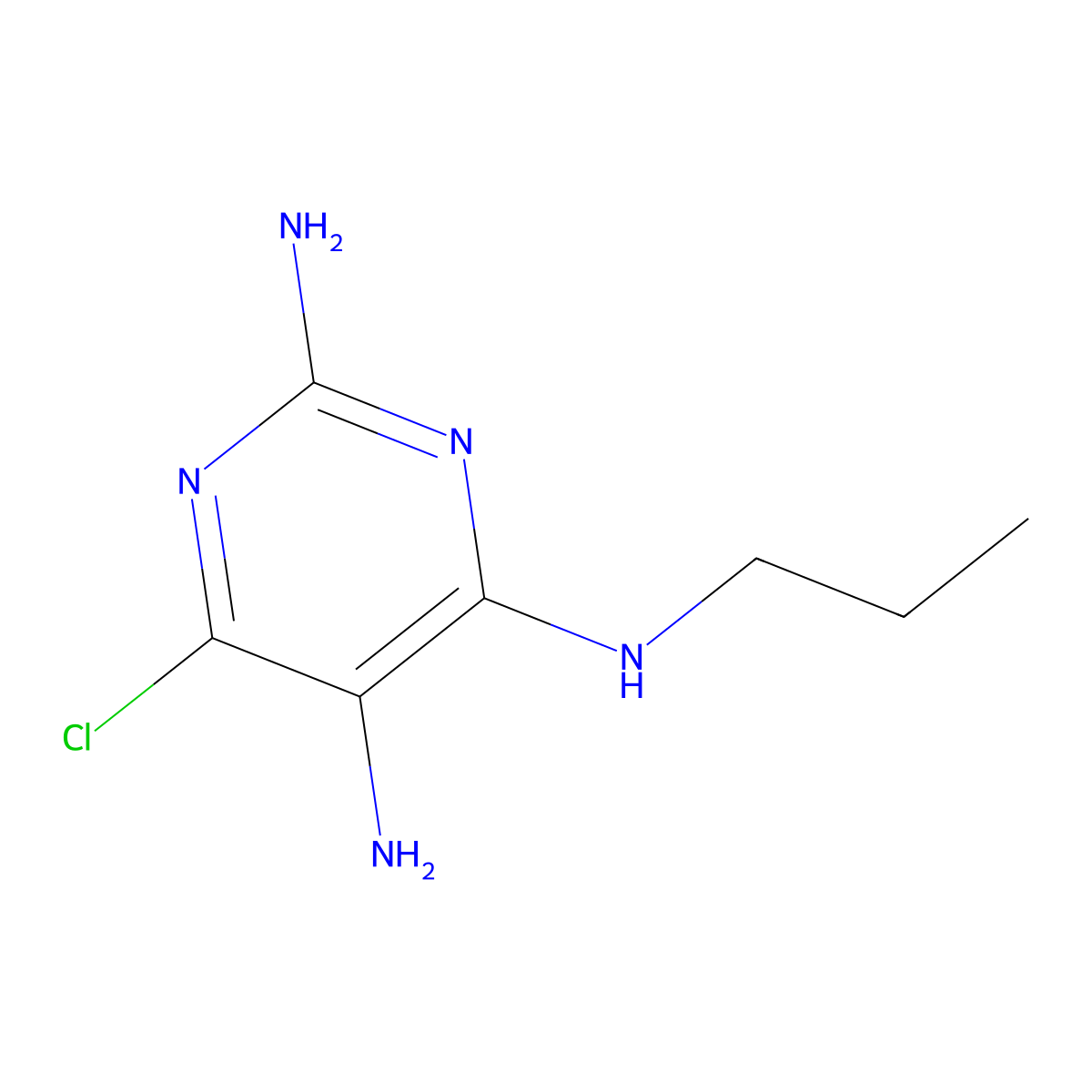 6-Chloro-N4-propylpyrimidine-2,4,5-triamine molecular structure, CAS 2092051-08-4