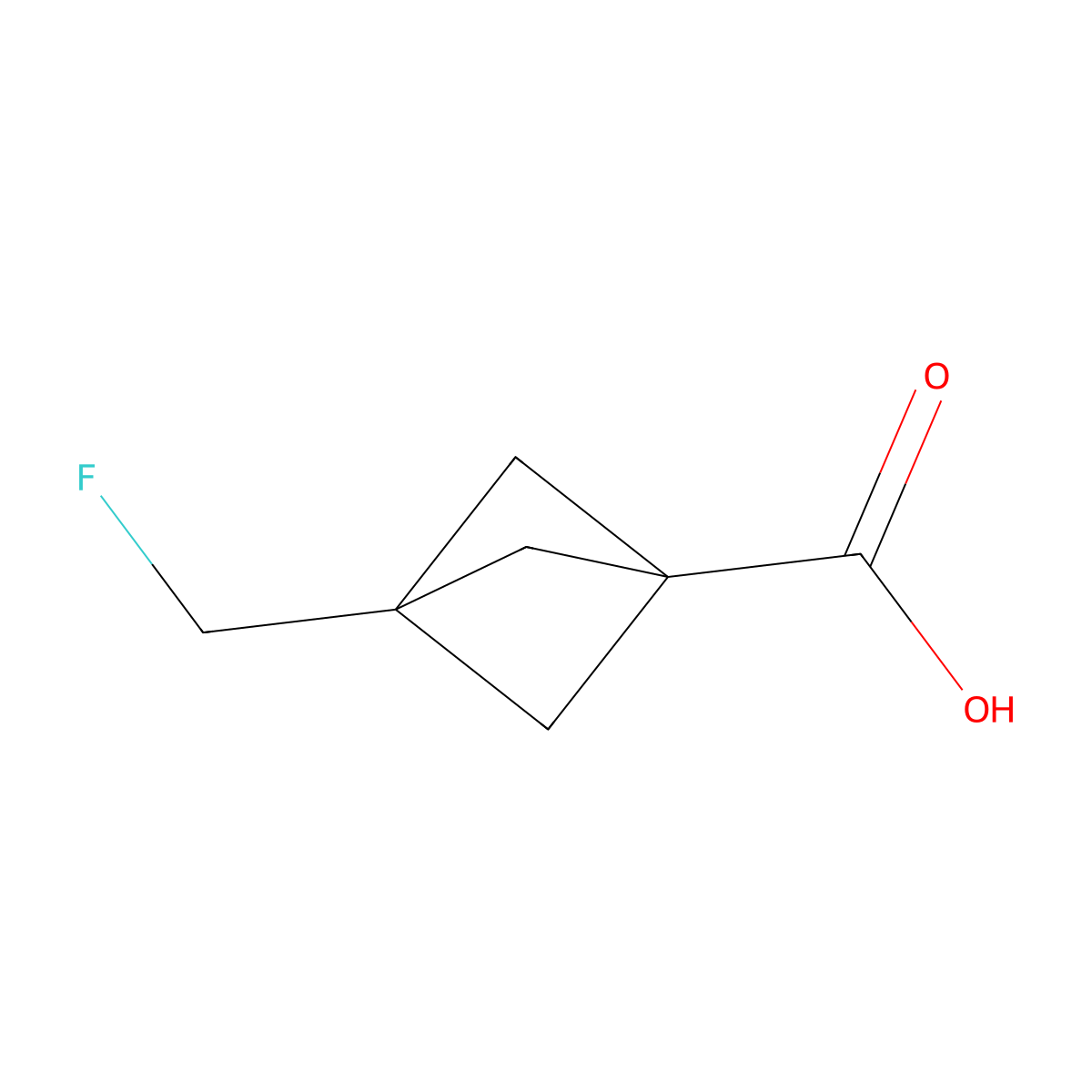 3-(Fluoromethyl)bicyclo(1.1.1)pentane-1-carboxylic acid molecular structure, CAS 2092075-80-2