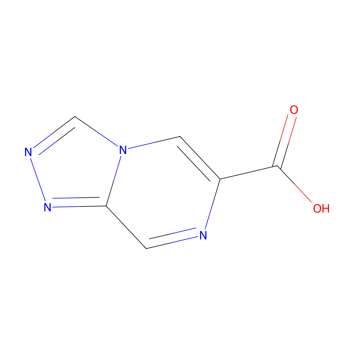 [1,2,4]Triazolo[4,3-a]pyrazine-6-carboxylic acid molecular structure, CAS 2092083-38-8