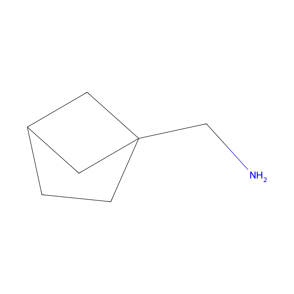 1-Bicyclo[2.1.1]hexanylmethanamine molecular structure, CAS 2092087-65-3